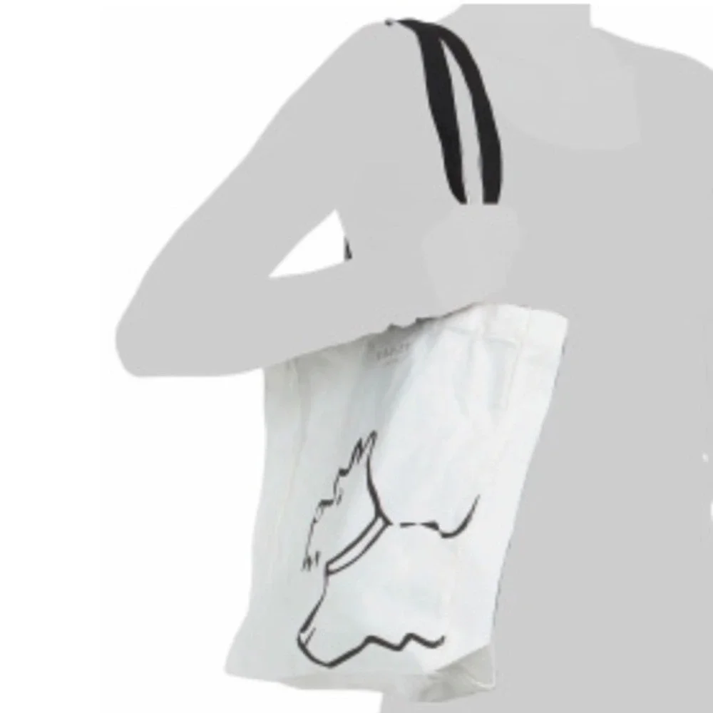 Radley London Icon Small Tote White Scottie‎ Dog Canvas New